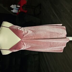 Victoria's Secret Pink/Purple Velvet Lingerie/Dress. NWTS sz LARGE. Gorgeous